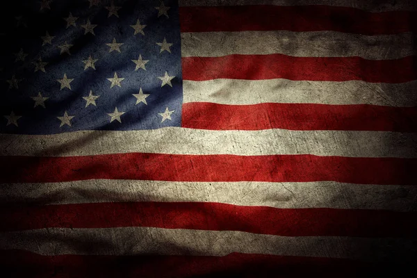 ( 영어 ) Greunge American flag — 스톡 사진