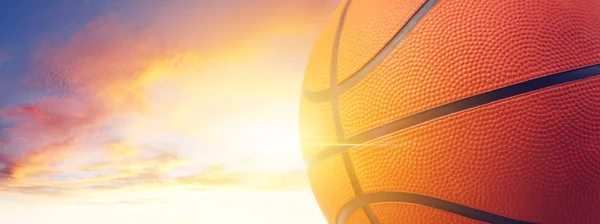 Basketball and sky — Stock Photo, Image