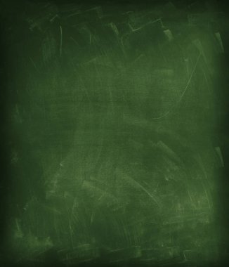 Dikey yeşil karatahta veya karatahta