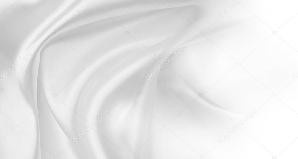 White silk fabric lines