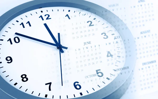 Clock and calendar — Stock Photo, Image