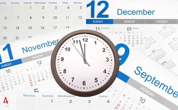 Klocka och kalendrar — Stockfoto