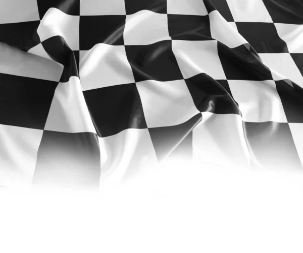 Checkered Preto Branco Bandeira Corrida — Fotografia de Stock