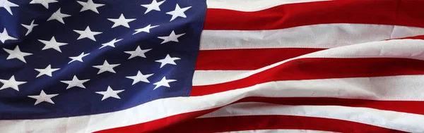 Fechar Bandeira Bandeira Americana — Fotografia de Stock