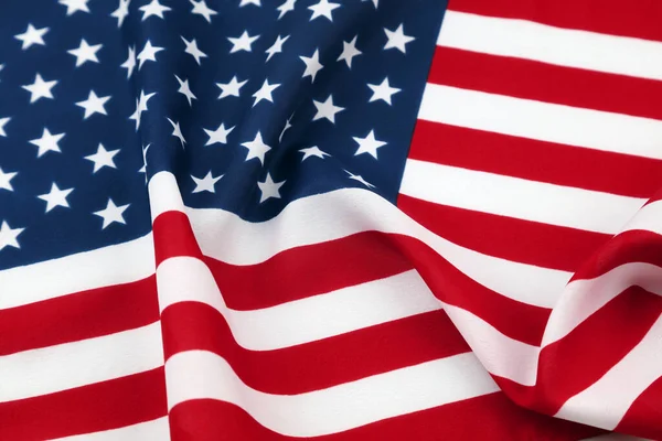 Closeup Rippled American Flag — Stock Photo, Image