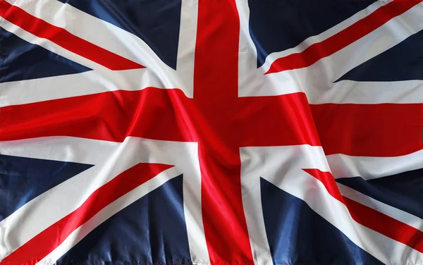 Großaufnahme Der Union Jack Flagge — Stockfoto