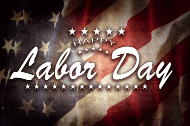 Amerikan bayrağı. İşçi Bayramı kutlu olsun.