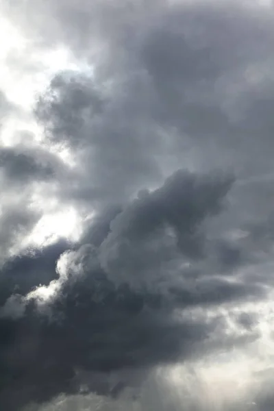 Awan Badai Abu Abu Langit — Stok Foto