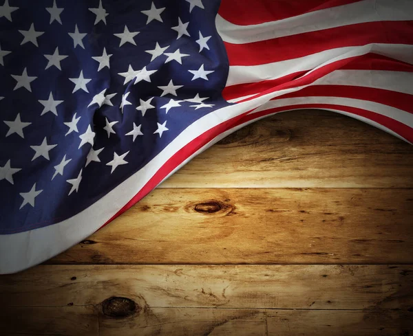 American Flag Wooden Boards — Stock Photo, Image