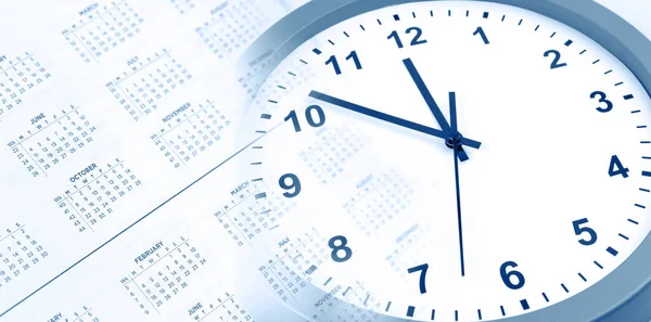 Zegar Kompozyt Kalendarzowy — Zdjęcie stockowe