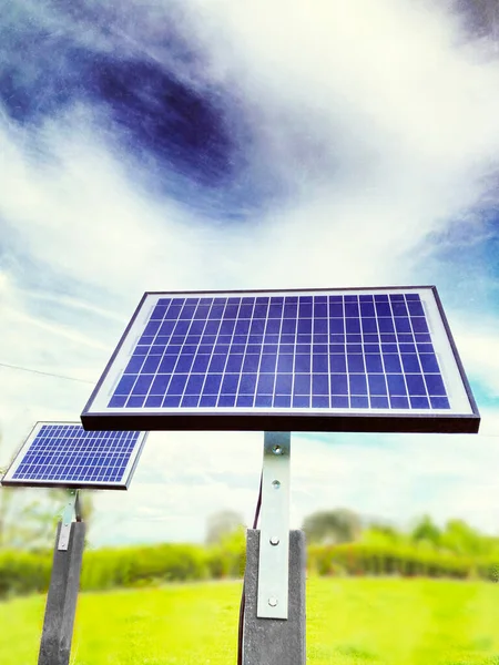 Dos Nuevos Paneles Solares — Foto de Stock