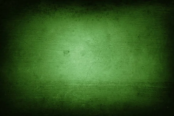 Yeşil Çatlamış Duvara Yakın Çekim Koyu Kenarlar — Stok fotoğraf
