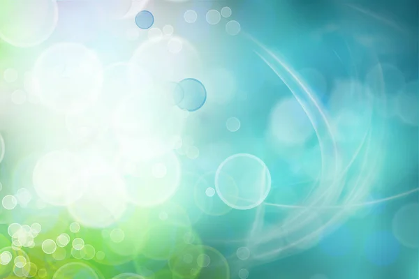 Bokeh Circles Green Blue Background — Stock Photo, Image