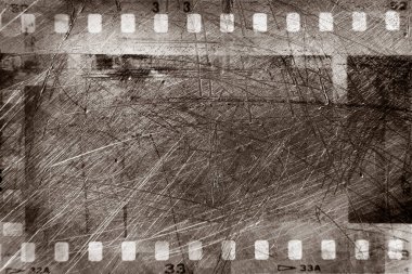 Film negatifleri. Kahverengi çerçeveler. Arka gruplandırılmış.