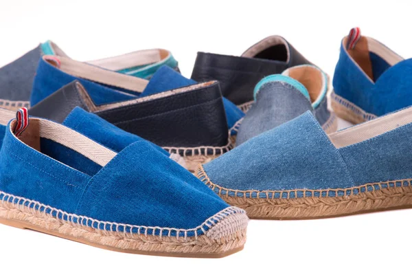 Multicolored Espadrilles Closeup Summer Footwear — Stock Photo, Image