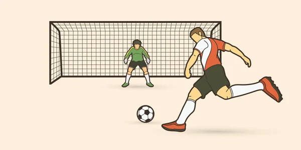 ゴールを守るストックベクター ロイヤリティフリーゴールを守るイラスト Depositphotos