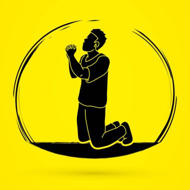 Dua, dua, teşekkür ederim Tanrım grafik vektör Hıristiyan