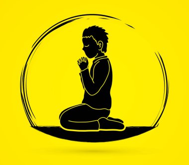 Dua, dua, teşekkür ederim Tanrım grafik vektör Hıristiyan