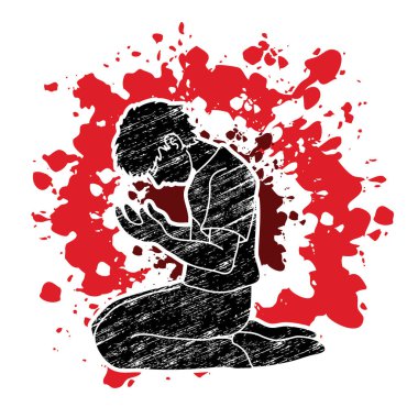 Dua, dua, teşekkür ederim Tanrım grafik vektör Hıristiyan