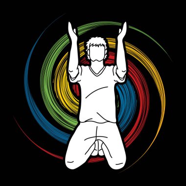 Dua, dua, teşekkür ederim Tanrım grafik vektör Hıristiyan