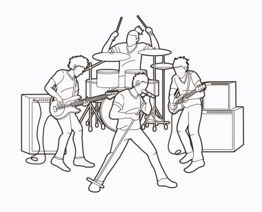 Birlikte, müzik müzisyen müzik grubu grafik vektör