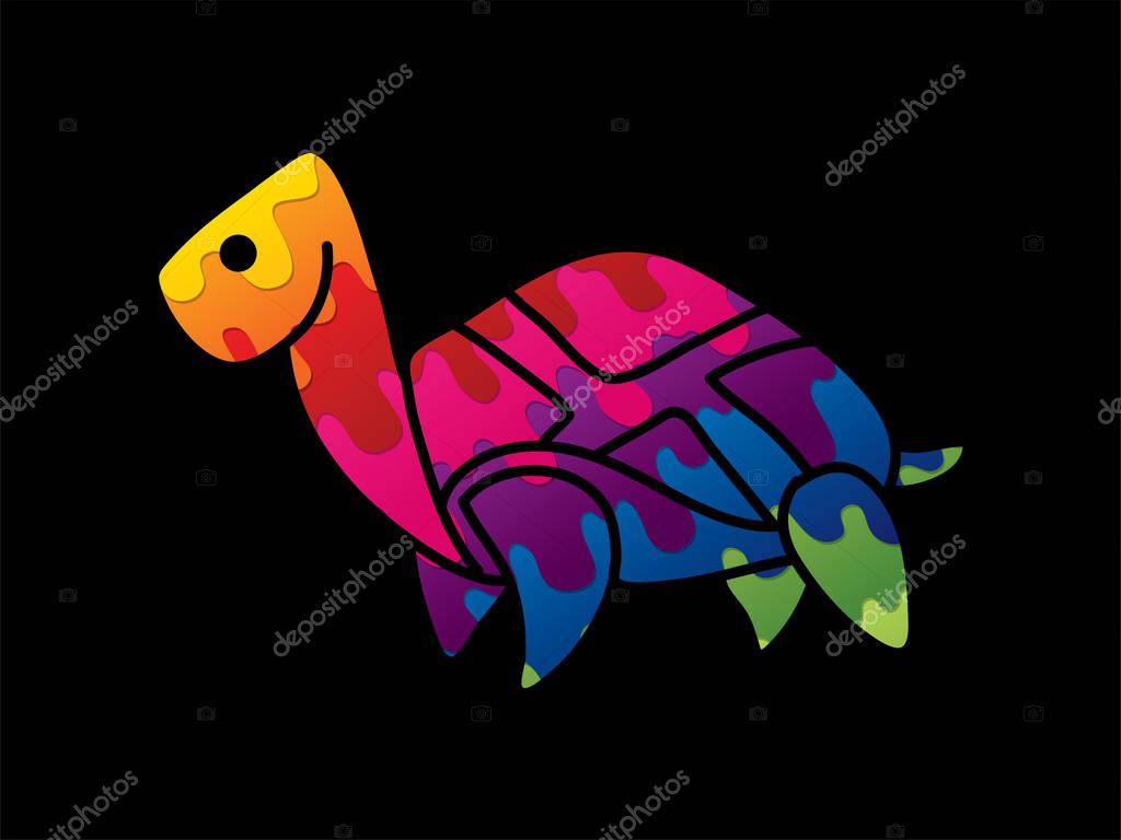 Turtle cartoon graphic vector