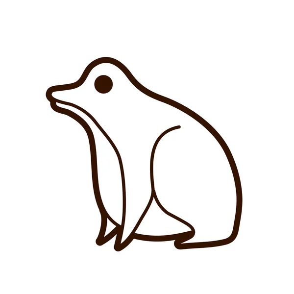 Frog Cartoon Graphic Vector — Stock Vector