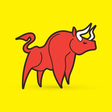 Kızgın boğa grafik vektör