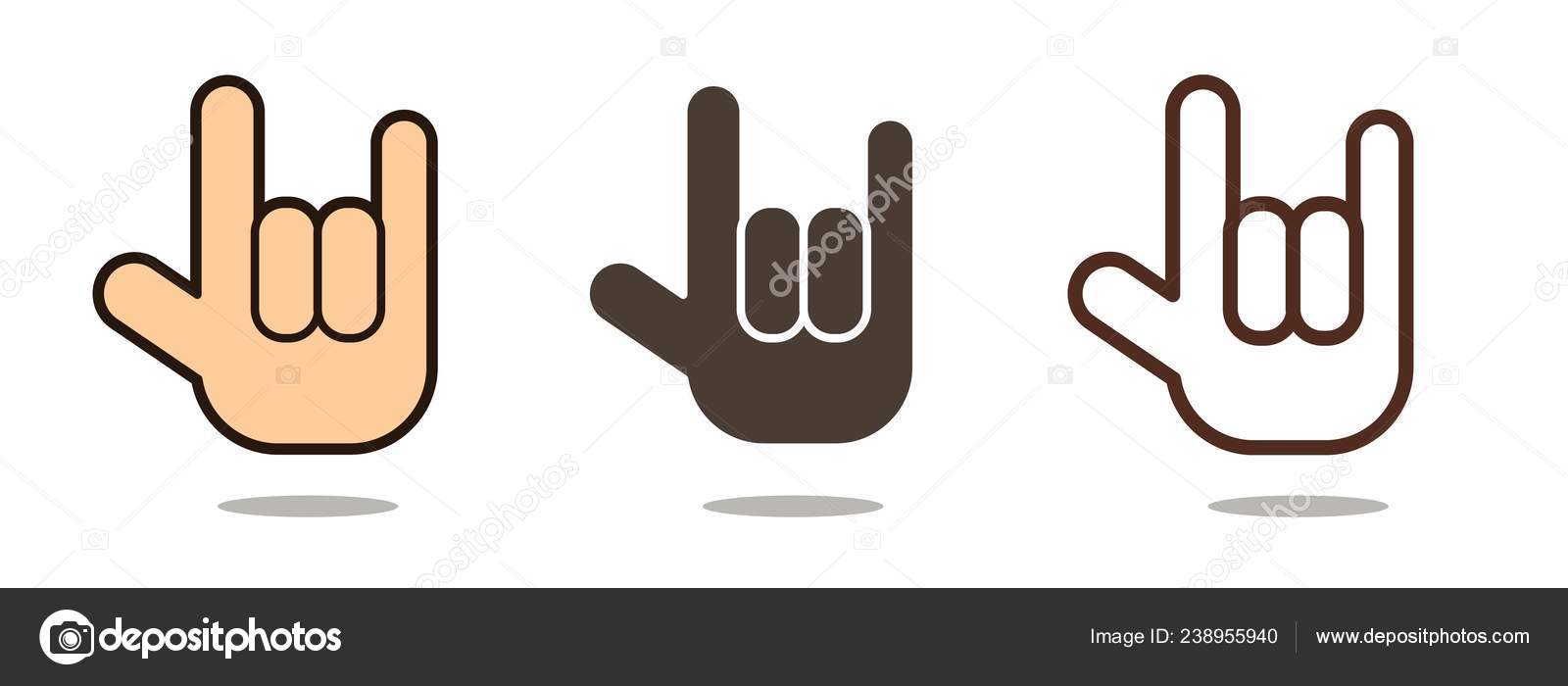 Hand Language Love You Cartoon Graphic Vector Vector Image By C Sila5775 Vector Stock