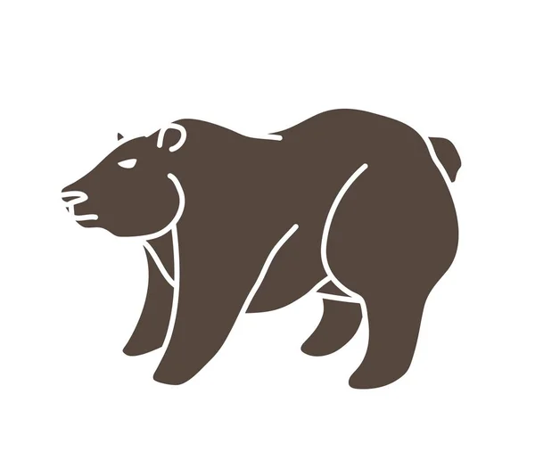 Big Bear Ständiga Grafisk Vector — Stock vektor