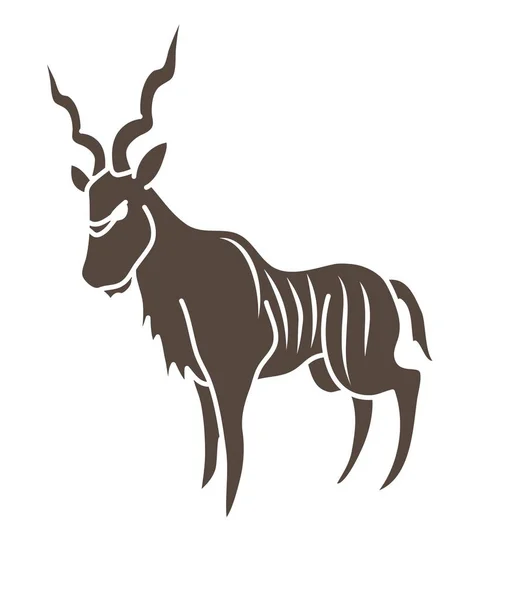 Kudu 그래픽 — 스톡 벡터