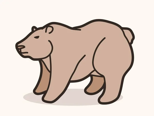 Графический Вектор Большого Медведя — стоковый вектор