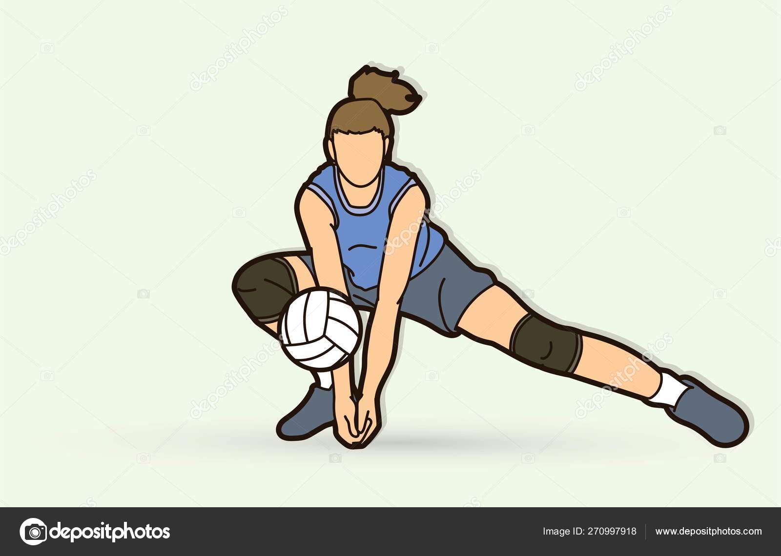 Woman Volleyball Player Action Cartoon Graphic Vector Stock Vector Image by ©sila5775 #270997918 Woman Volleyball Player Action Cartoon Graphic Vector Stock Vector Image by ©sila5775 #270997918