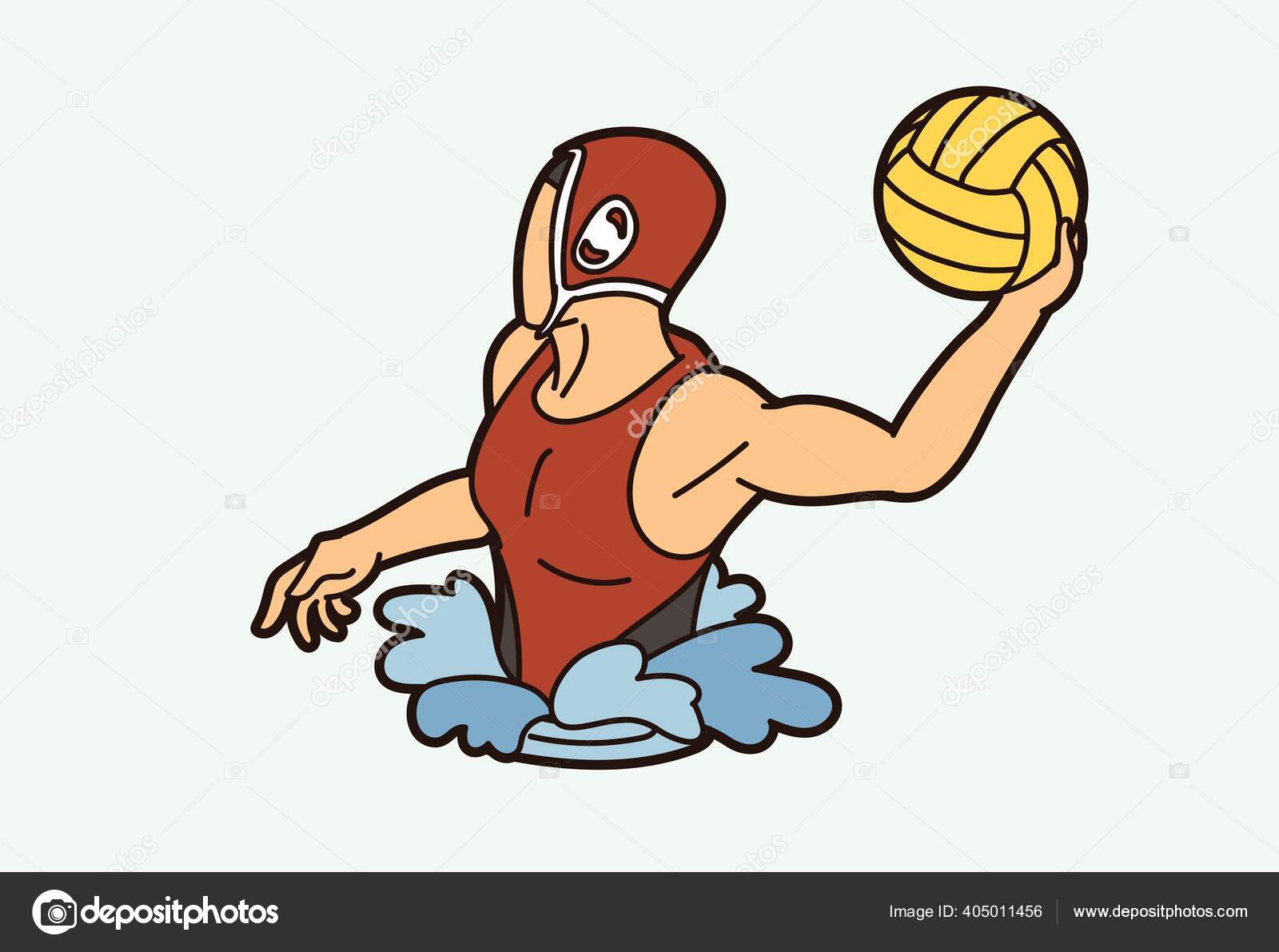 Water Polo Player Cartoon Graphic Vector Stock Vector Image by ©sila5775 #405011456 Water Polo Player Cartoon Graphic Vector Stock Vector Image by ©sila5775 #405011456