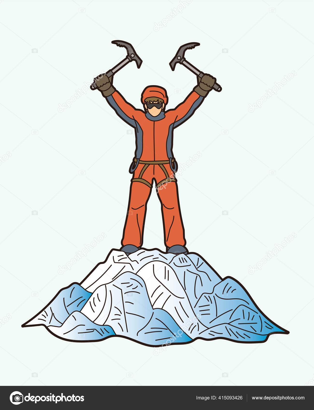Hiker Climbing Mountain Hiking Cartoon Graphic Vector Stock Vector Image by ©sila5775 #415093426 Hiker Climbing Mountain Hiking Cartoon Graphic Vector Stock Vector Image by ©sila5775 #415093426