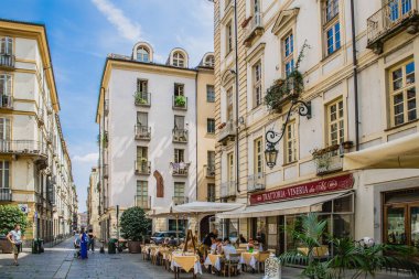 güzel binalar Turin şehir, İtalya.