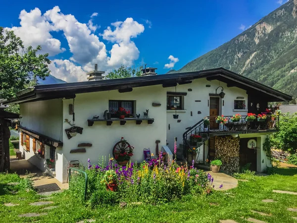 Gyönyörű Chamonix Falu Franciaországban — Stock Fotó