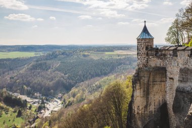 Koenigstein Köyü ve onun Kalesi, Hesse, Almanya