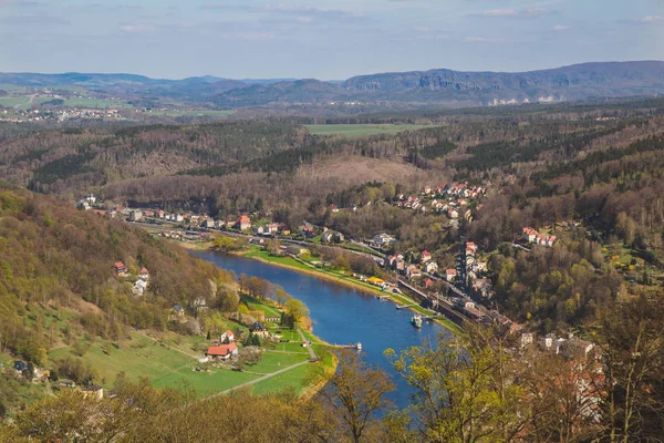 Panorama Village Koenigstein Hesse Germany — Stock Photo, Image