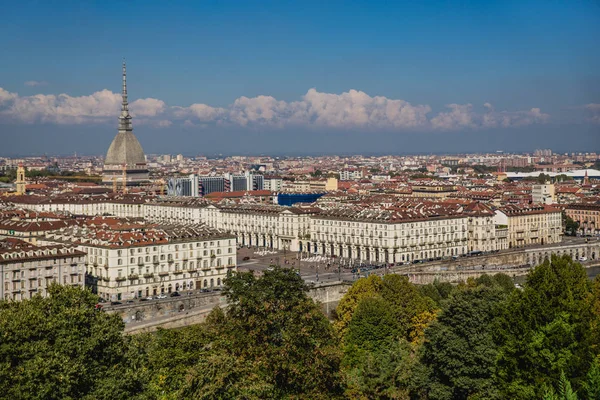 Torino Turin Panoramautsikt Italien — Stockfoto