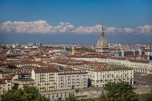 Torino Turin Panoramautsikt Italien — Stockfoto