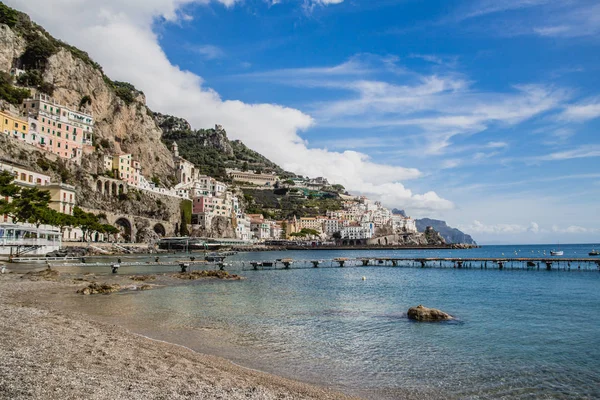Vista Panorámica Costa Amalfi Italia — Foto de Stock