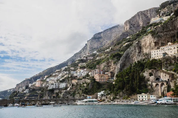 Piękny Widok Wybrzeże Amalfi Włochy — Zdjęcie stockowe