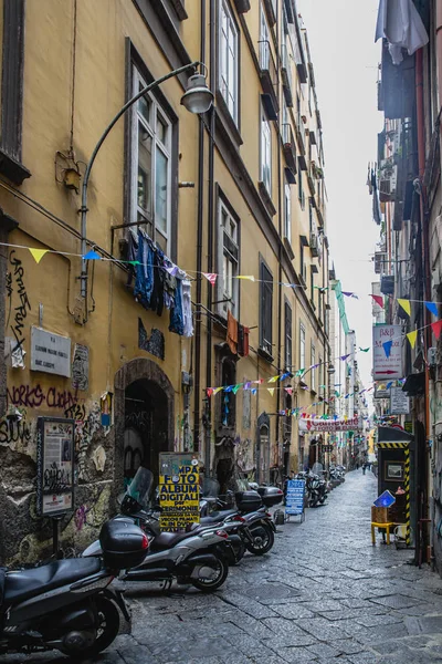 Straat Van Napels Italië — Stockfoto