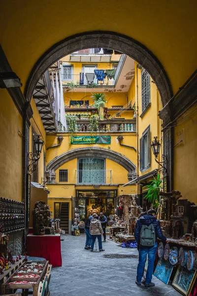 Mercado Quintal Nápoles Itália — Fotografia de Stock
