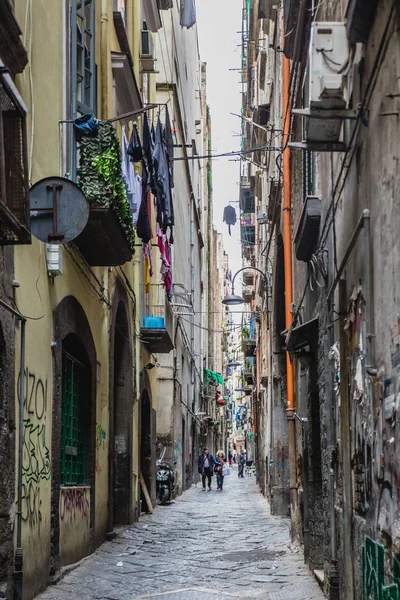 Smal Straatje Napels Italië — Stockfoto