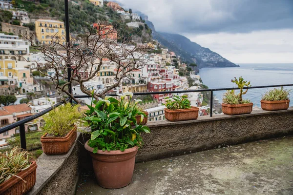 Vista Incrível Positano Itália — Fotografia de Stock