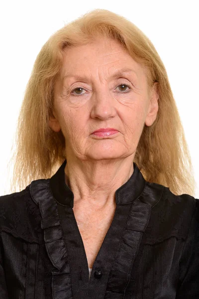 Обличчя старшої бізнес-леді — стокове фото