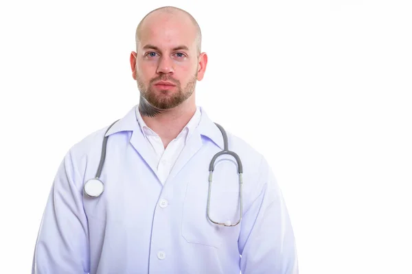 Jovem careca muscular homem médico — Fotografia de Stock