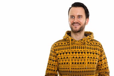 genç yakışıklı sakallı adam